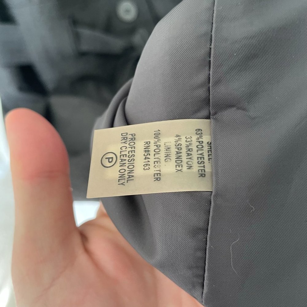 Calvin Klein Button Down Tie Waist Pencil Dress - Picture 4 of 5